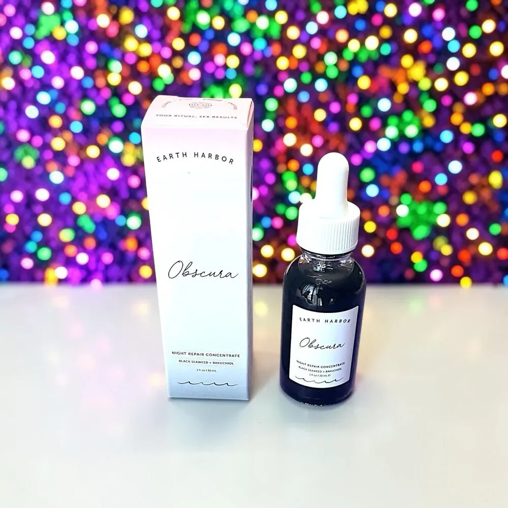 Earth Harbor Obscura Night Repair Concentrate Black Seaweed + Bakuchiol 1 fl oz